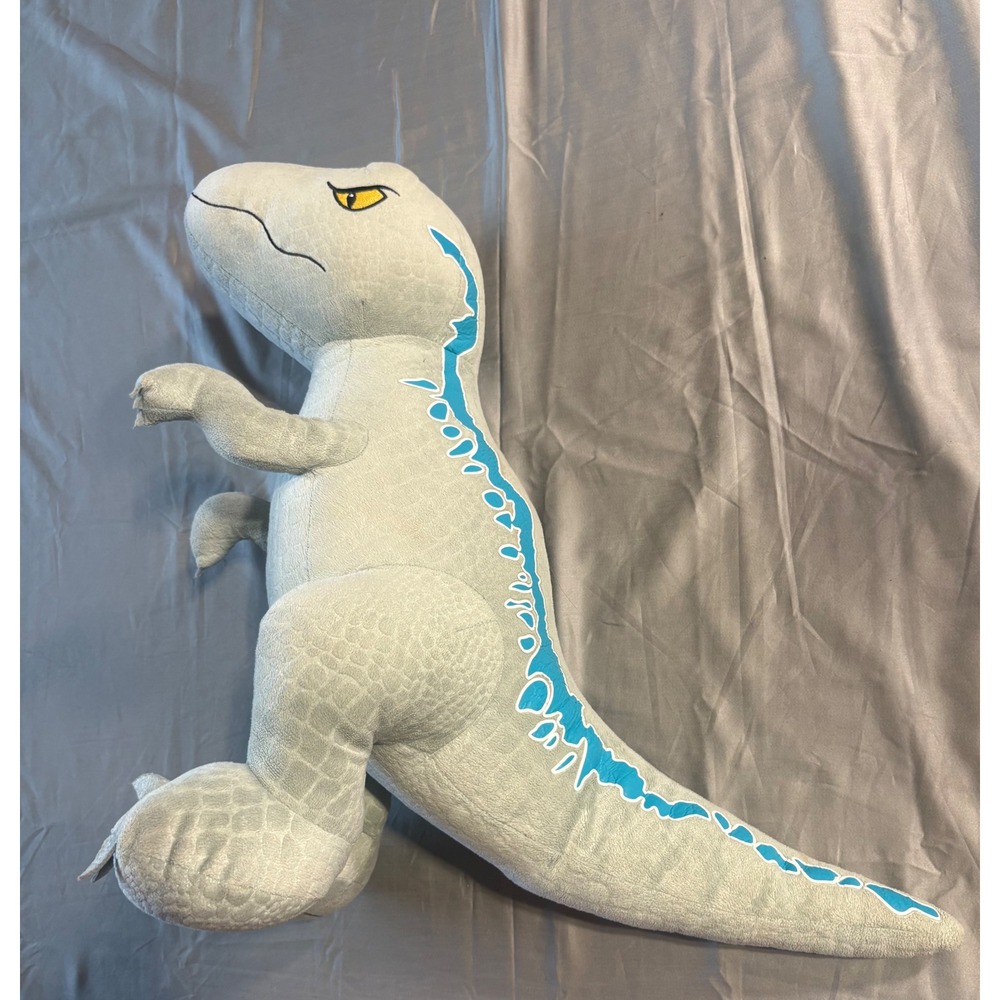 Jurassic World Blue Velociraptor Dinosaur Plush Grey Blue Stuffed Animal Toy